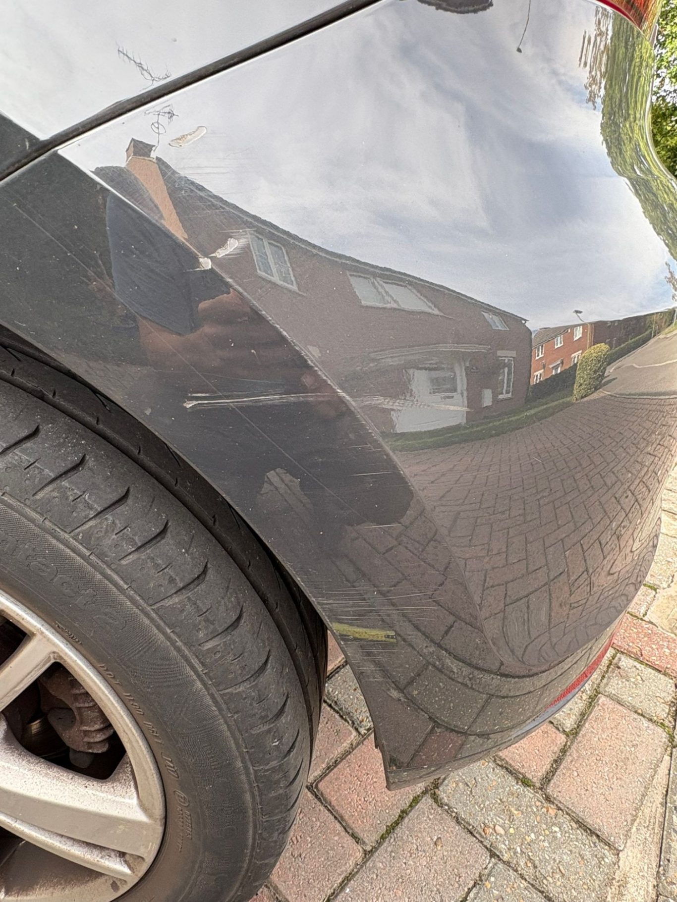 Before Before car rear bumper crack repair - Bodywork Repair service @ Sprayworkz in Reading Berkshire