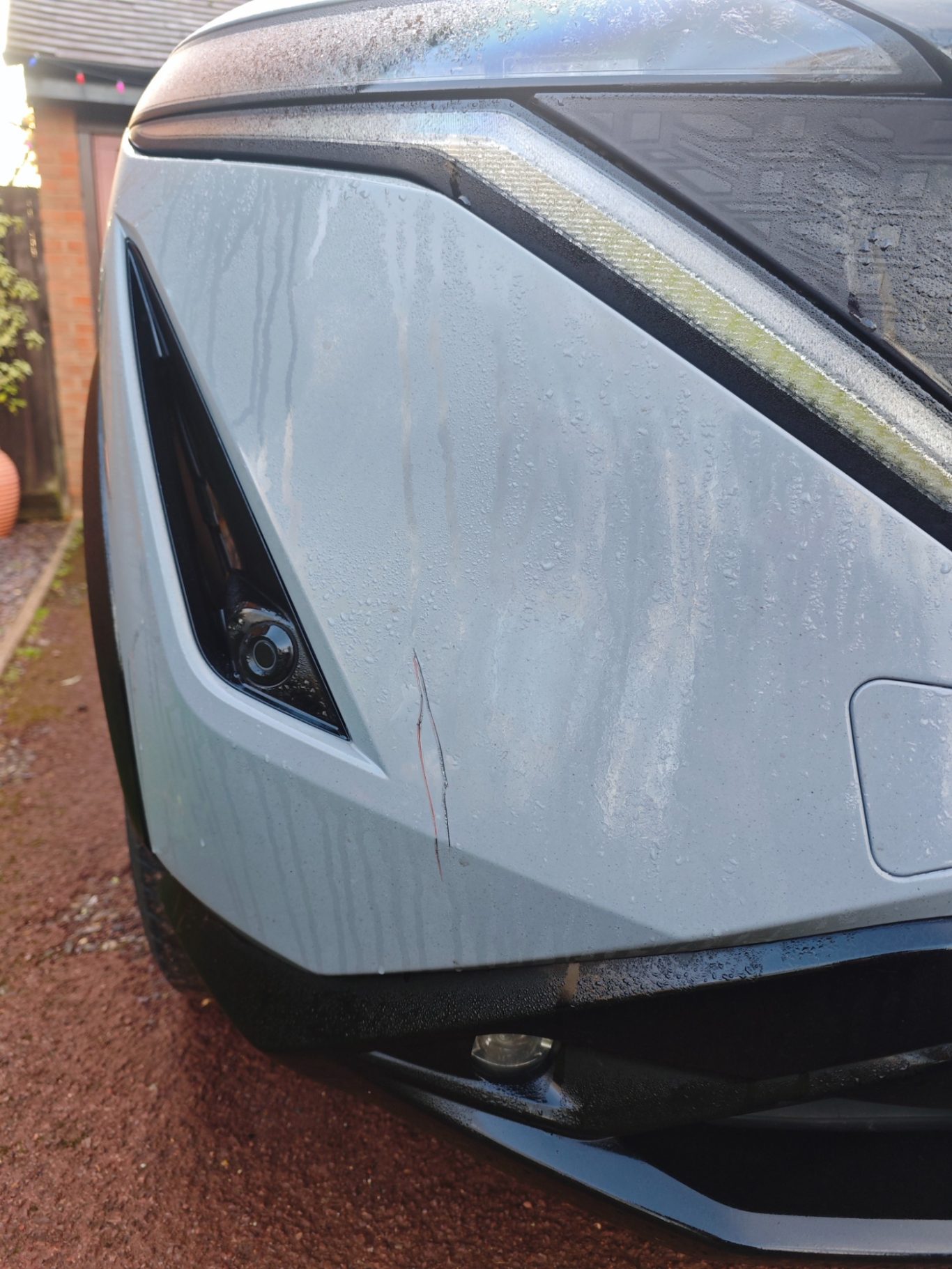 Before Before car rear bumper scuff repair - Bodywork Repair service @ Sprayworkz in Basingstoke Hampshire
