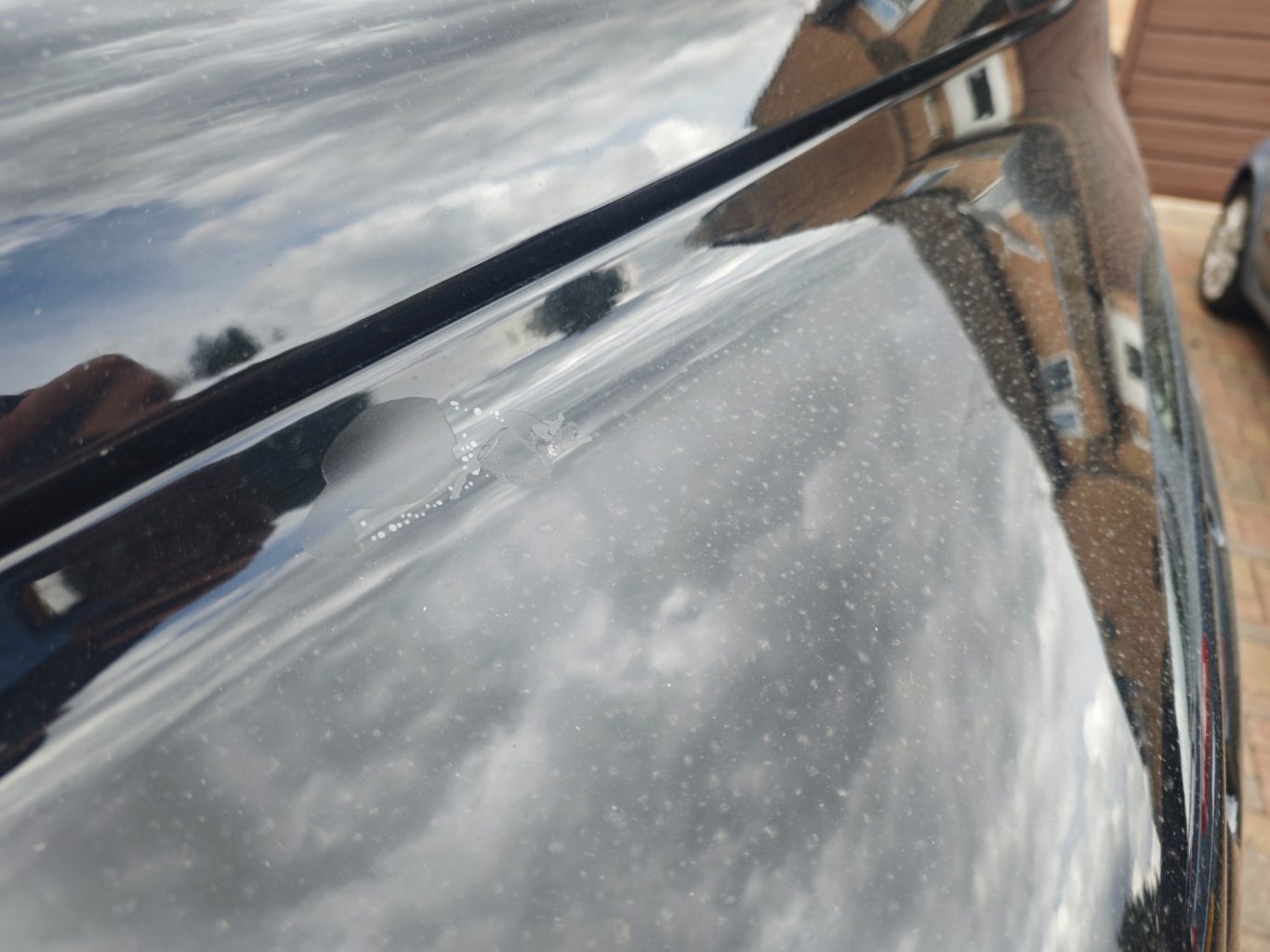 Before Before car wing bodywork scratch repair - Bodywork Repair service @ Sprayworkz in Reading Berkshire