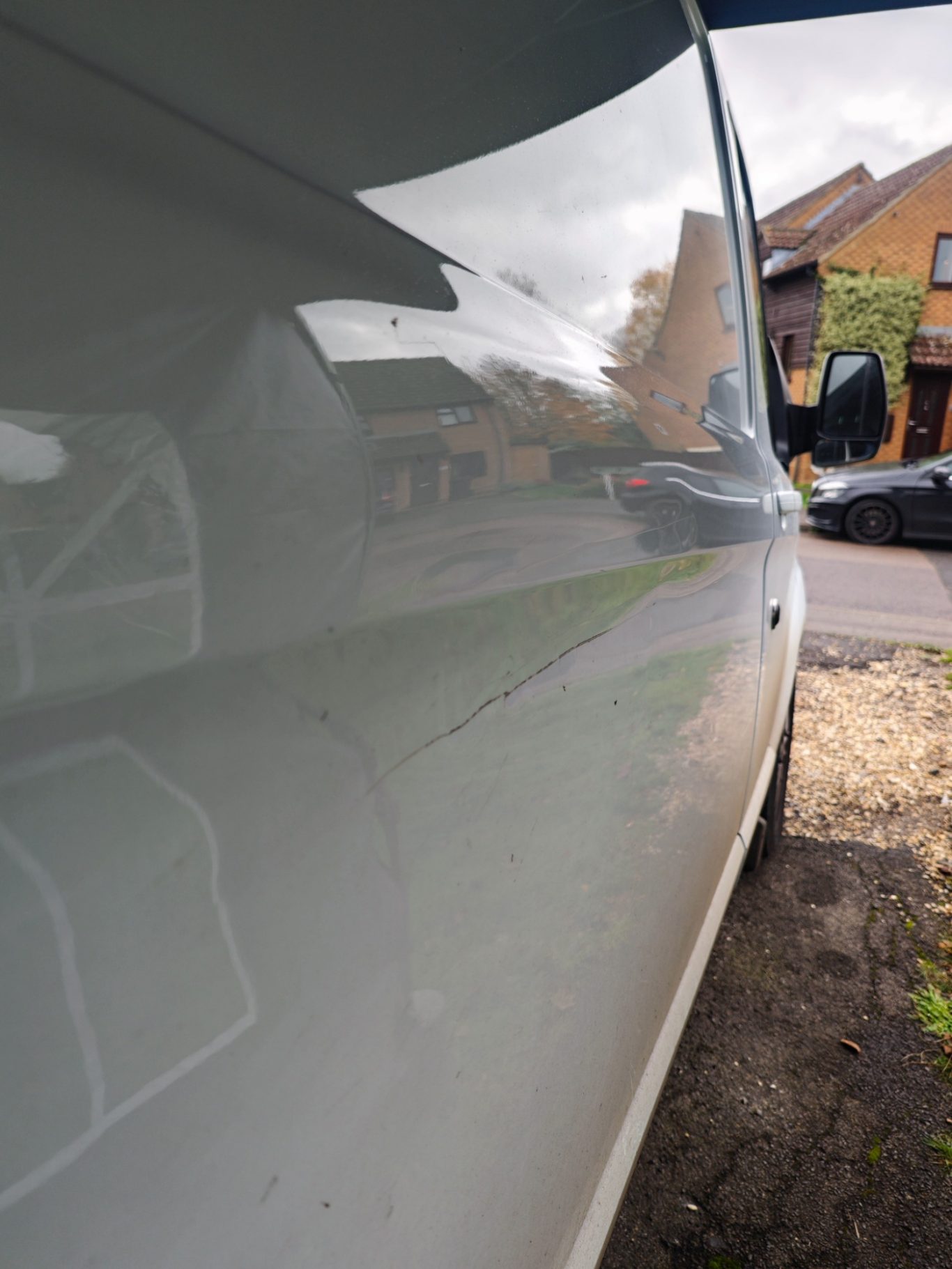 Before Before van bodywork scratch repair - Bodywork Repair service @ Sprayworkz in Reading Berkshire