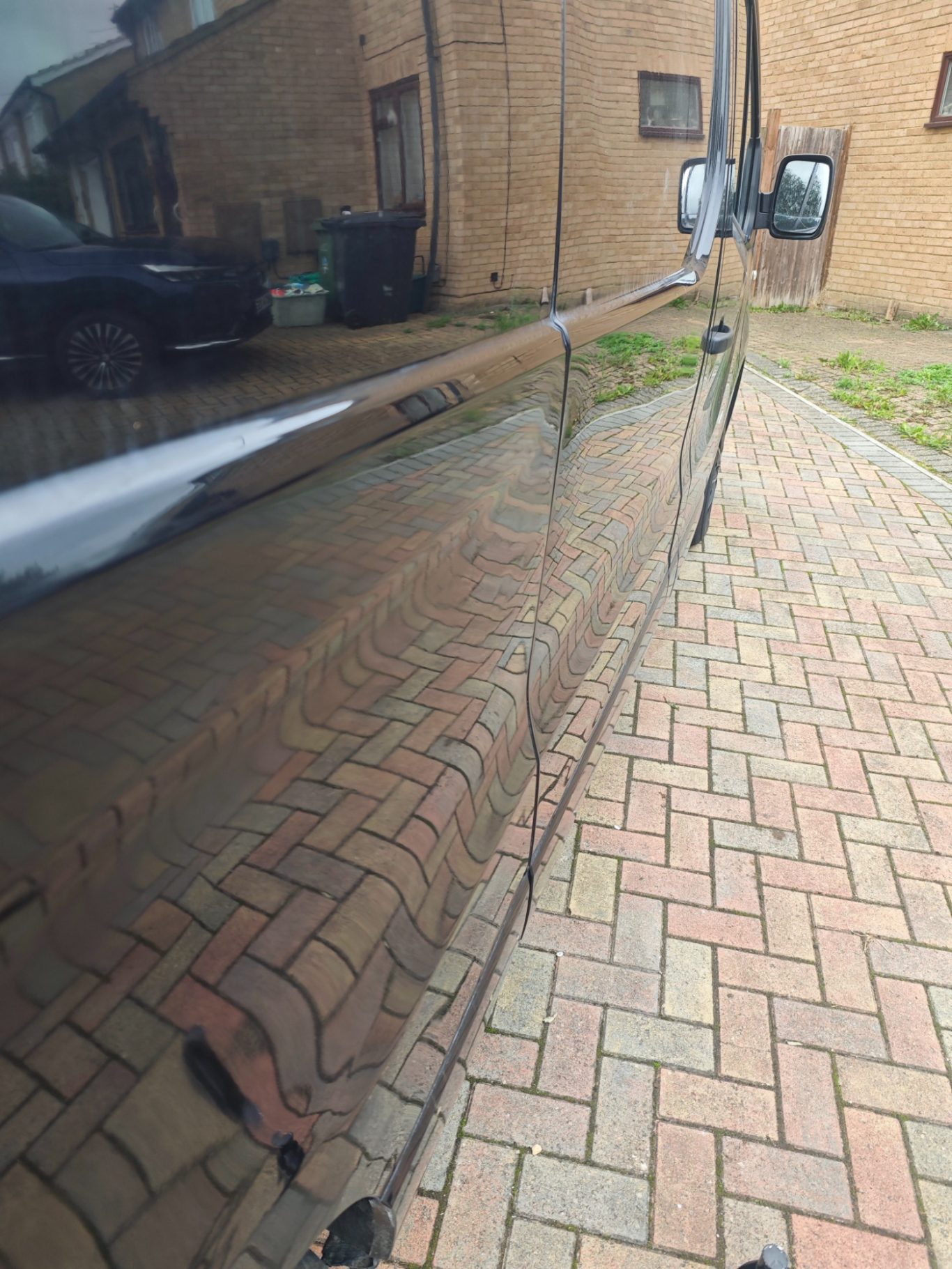 After After van side panel bodywork dent repair - Bodywork Repair service @ Sprayworkz in Reading Berkshire