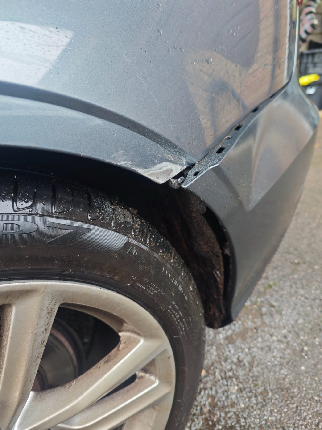 Before Before car paintwork damage repair - Bodywork Repair service @ Sprayworkz in Reading Berkshire